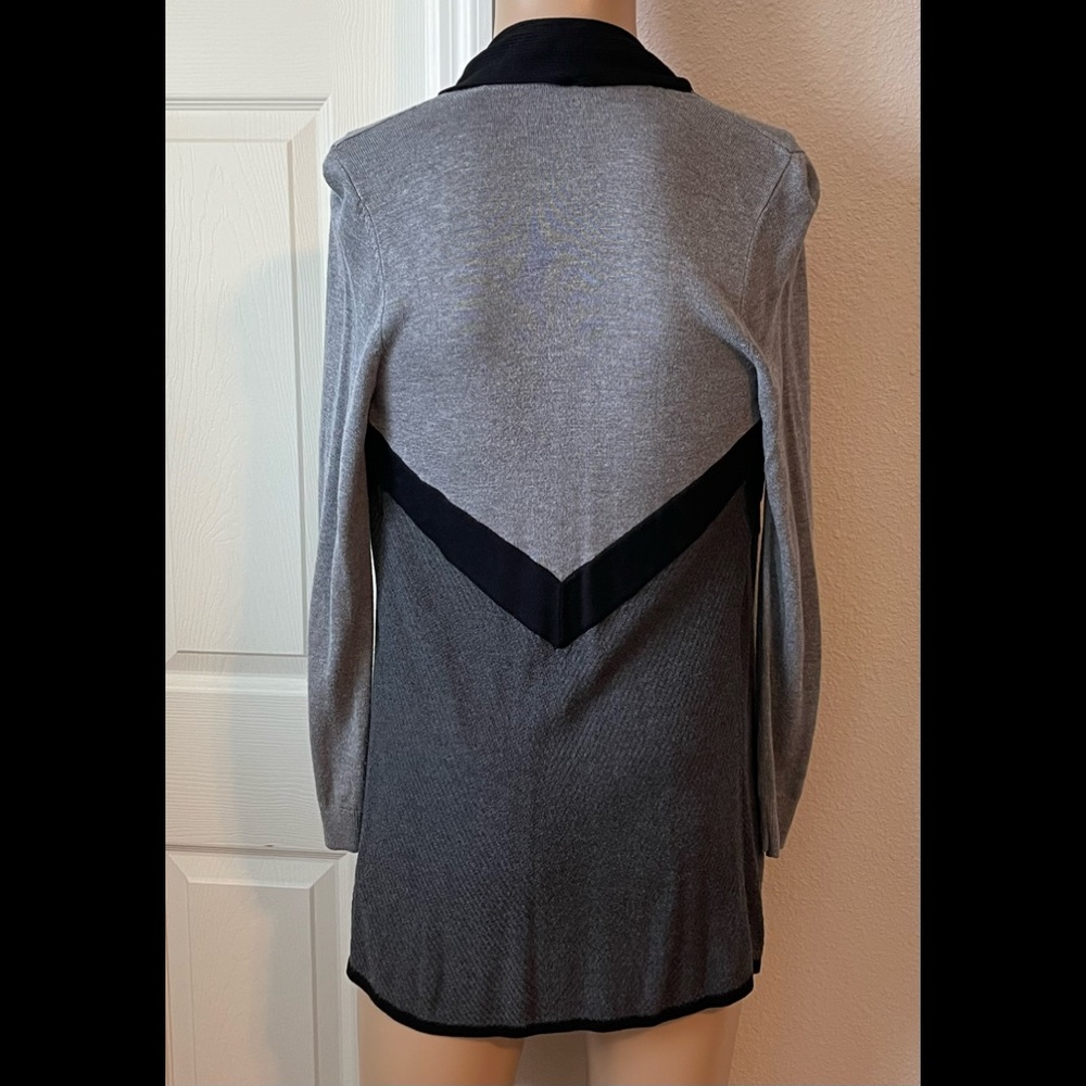 White House Black Market, Soft Color Block Open Front Cardigan Cover Up Size Sm
